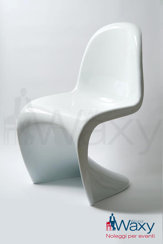 sedia Phantom in policarbonato colorato in massa bianco